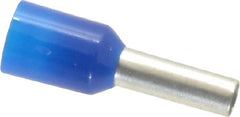 ACI - 14 AWG, Partially Insulated, Crimp Electrical Wire Ferrule - 8mm Long x 2.6mm Diameter Pin, 15mm Overall Length - Exact Tooling