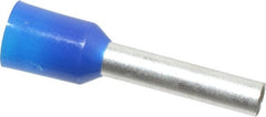 ACI - 14 AWG, Partially Insulated, Crimp Electrical Wire Ferrule - 12mm Long x 2.6mm Diameter Pin, 19mm Overall Length - Exact Tooling