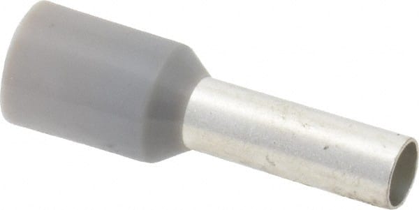 ACI - 12 AWG, Partially Insulated, Crimp Electrical Wire Ferrule - 10mm Long x 3.2mm Diameter Pin, 17-1/2mm Overall Length - Exact Tooling