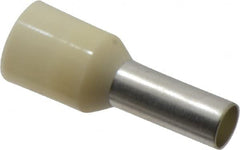 ACI - 8 AWG, Partially Insulated, Crimp Electrical Wire Ferrule - 12mm Long x 4.9mm Diameter Pin, 21-1/2mm Overall Length - Exact Tooling