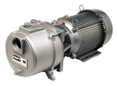 American Machine & Tool - 230 Volt, 16 Amp, 1 Phase, 3 HP, Self Priming Sewage Trash Pump - 56J Frame, 2 Inch Inlet, TEFC Motor, Cast Iron Housing, Stainless Steel Impeller, Buna N Seal - Exact Tooling