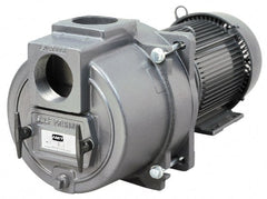 American Machine & Tool - 230/460 Volt, 47/24 Amp, 3 Phase, 15 HP, Self Priming Sewage Trash Pump - 215JM Frame, 4 Inch Inlet, TEFC Motor, Cast Iron Housing, Stainless Steel Impeller, Buna N Seal - Exact Tooling