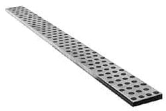 Dayton Lamina - 40" OAL x 3" Overall Width x 1/2" Overall Thickness, Wearstrip Way - 1/2" Plug Diam, Graphite Plug, Aluminum Bronze Strip - Exact Tooling