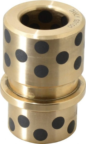 Dayton Lamina - 1" ID x 2-11/16" OAL, Cast Aluminum Bronze, Die & Mold Shoulder Bushing - Shoulder, 1-27/32" Bottom OD, 1-1/2" Top OD, 1-3/4" Under Collar, 1-3/4" Under Collar, 15/16" Above Collar - Exact Tooling