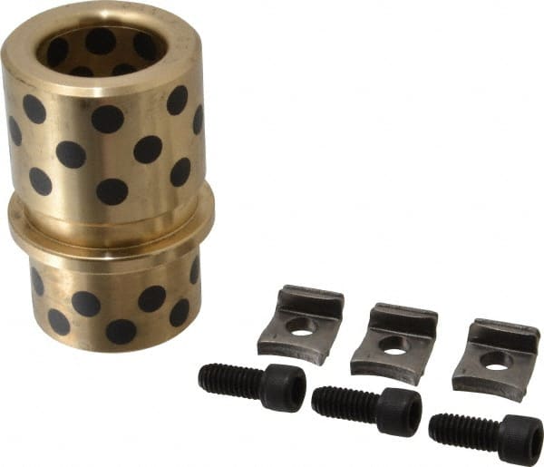 Dayton Lamina - 1-1/4" ID x 3-1/8" OAL, Cast Aluminum Bronze, Die & Mold Shoulder Bushing - Shoulder, 2-3/32" Bottom OD, 1-3/4" Top OD, 2" Under Collar, 2" Under Collar, 1-1/8" Above Collar - Exact Tooling