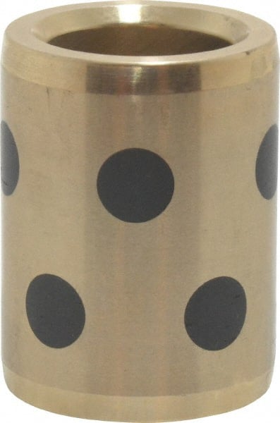 Dayton Lamina - 1-1/2" OAL, 3/4" ID, 1-1/8" Body Diam, Aluminum Bronze, Die & Mold Straight Friction Brushing - Press Fit, Self Lubricating - Exact Tooling