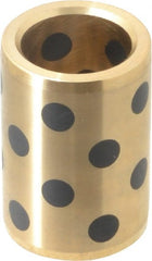 Dayton Lamina - 2" OAL, 1" ID, 1-3/8" Body Diam, Aluminum Bronze, Die & Mold Straight Friction Brushing - Press Fit, Self Lubricating - Exact Tooling