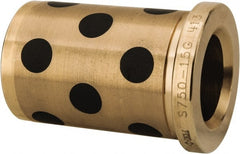 Dayton Lamina - 3/4" ID x 1-7/8" OAL, Aluminum Bronze, Die & Mold Shoulder Bushing - Shoulder, 1-1/8" Bottom OD, 1-1/8" Top OD, 1.3" Collar OD, 1-11/16" Above Collar - Exact Tooling