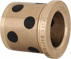 Dayton Lamina - 7/8" ID x 1-3/8" OAL, Aluminum Bronze, Die & Mold Shoulder Bushing - Shoulder, 1-1/4" Bottom OD, 1-1/4" Top OD, 1.43" Collar OD, 1-3/16" Above Collar - Exact Tooling