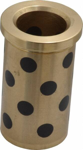 Dayton Lamina - 7/8" ID x 2-3/8" OAL, Aluminum Bronze, Die & Mold Shoulder Bushing - Shoulder, 1-1/4" Bottom OD, 1-1/4" Top OD, 1.43" Collar OD, 2-3/16" Above Collar - Exact Tooling
