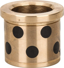 Dayton Lamina - 1" ID x 1-3/8" OAL, Aluminum Bronze, Die & Mold Shoulder Bushing - Shoulder, 1-3/8" Bottom OD, 1-3/8" Top OD, 1.55" Collar OD, 1-3/16" Above Collar - Exact Tooling