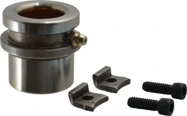 Dayton Lamina - 1" ID x 1-3/4" OAL, Steel, Bronze Plated Die & Mold Shoulder Bushing - Short Shoulder, 1.72" Bottom OD, 1-1/2" Top OD, 1.845" Collar OD, 13/16" Under Collar, 15/16" Above Collar - Exact Tooling