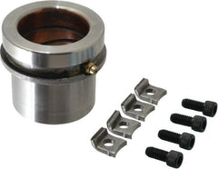 Dayton Lamina - 2" ID x 2-5/8" OAL, Steel, Bronze Plated Die & Mold Shoulder Bushing - Short Shoulder, 2.909" Bottom OD, 2-1/2" Top OD, 3.064" Collar OD, 1" Under Collar, 1-5/8" Above Collar - Exact Tooling