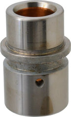 Dayton Lamina - 1" ID x 2-11/16" OAL, Steel, Bronze Plated Die & Mold Shoulder Bushing - Shoulder, 1.72" Bottom OD, 1-1/2" Top OD, 1.845" Collar OD, 1-3/4" Under Collar, 15/16" Above Collar - Exact Tooling