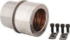 Dayton Lamina - 2-1/2" ID x 4-3/8" OAL, Steel, Bronze Plated Die & Mold Shoulder Bushing - Shoulder, 3.659" Bottom OD, 3-1/4" Top OD, 3.814" Collar OD, 2-1/2" Under Collar, 1-7/8" Above Collar - Exact Tooling