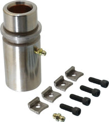 Dayton Lamina - 1" ID x 3-15/16" OAL, Steel, Bronze Plated Die & Mold Shoulder Bushing - Extra Long Shoulder, 1.72" Bottom OD, 1-1/2" Top OD, 1.845" Collar OD, 3" Under Collar, 15/16" Above Collar - Exact Tooling