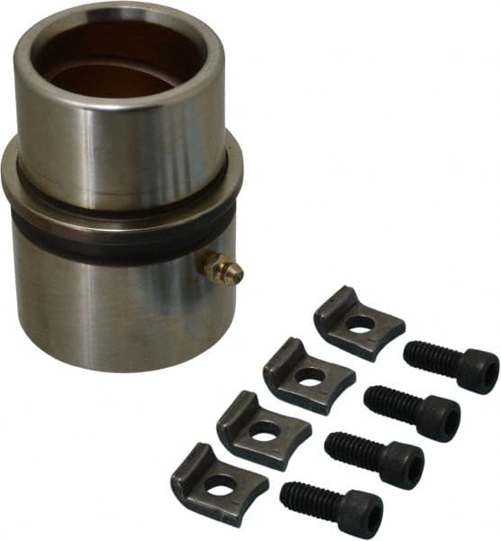 Dayton Lamina - 1-3/4" ID x 4-3/8" OAL, Steel, Bronze Plated Die & Mold Shoulder Bushing - Extra Long Shoulder, 2-1/2" Bottom OD, 2-1/4" Top OD, 2.658" Collar OD, 3" Under Collar, 1-3/8" Above Collar - Exact Tooling