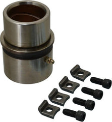Dayton Lamina - 1-3/4" ID x 4-3/8" OAL, Steel, Bronze Plated Die & Mold Shoulder Bushing - Extra Long Shoulder, 2-1/2" Bottom OD, 2-1/4" Top OD, 2.658" Collar OD, 3" Under Collar, 1-3/8" Above Collar - Exact Tooling
