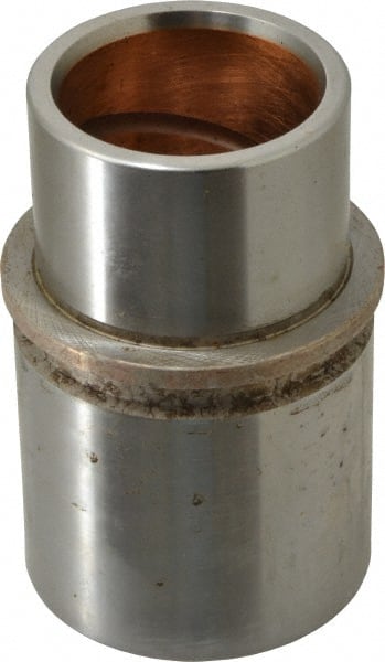 Dayton Lamina - 2" ID x 4-5/8" OAL, Steel, Bronze Plated Die & Mold Shoulder Bushing - Extra Long Shoulder, 2.909" Bottom OD, 2-1/2" Top OD, 3.064" Collar OD, 3" Under Collar, 1-5/8" Above Collar - Exact Tooling