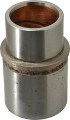 Dayton Lamina - 2" ID x 4-5/8" OAL, Steel, Bronze Plated Die & Mold Shoulder Bushing - Extra Long Shoulder, 2.909" Bottom OD, 2-1/2" Top OD, 3.064" Collar OD, 3" Under Collar, 1-5/8" Above Collar - Exact Tooling