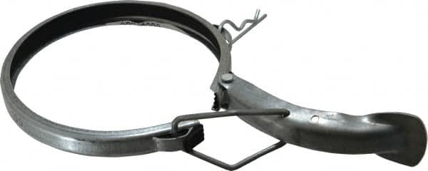 Made in USA - 4" ID Galvanized Duct Clamp with PVC Seal - Exact Tooling