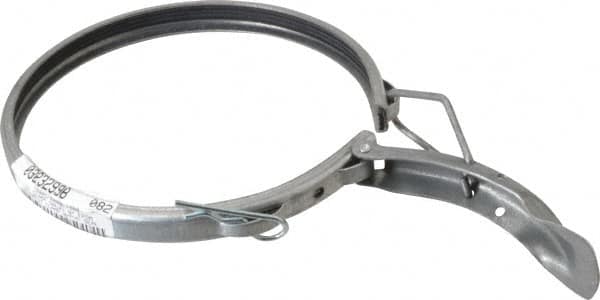 Made in USA - 5" ID Galvanized Duct Clamp with PVC Seal - Exact Tooling