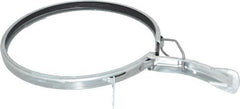 Made in USA - 8" ID Galvanized Duct Clamp with PVC Seal - Exact Tooling