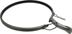 Made in USA - 10" ID Galvanized Duct Clamp with PVC Seal - Exact Tooling
