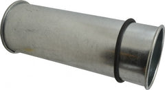 Made in USA - 4" ID Galvanized Duct Adjustable Nipple - 11" Long, 24 Gage - Exact Tooling