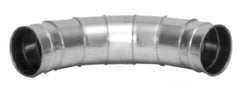 Made in USA - 6" ID Galvanized Duct Fitting - 10.32" Long, 24 Gage - Exact Tooling