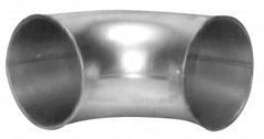 Made in USA - 4" ID Galvanized Duct 45° Elbow - 6.22" Long, 22 Gage - Exact Tooling