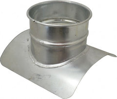Made in USA - 10-6" ID Galvanized Duct Tap-In - 10" Long, 24 to 20 Gage - Exact Tooling
