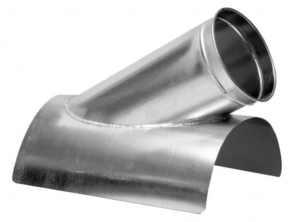 Made in USA - 6-6" ID Galvanized Duct In-Cut - 17" Long, 24 to 20 Gage - Exact Tooling