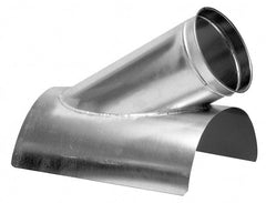 Made in USA - 10-6" ID Galvanized Duct In-Cut - 17" Long, 24 to 20 Gage - Exact Tooling
