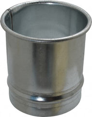 Made in USA - 4" ID Galvanized Duct Hose Adapter - 4" Long, 24 Gage - Exact Tooling