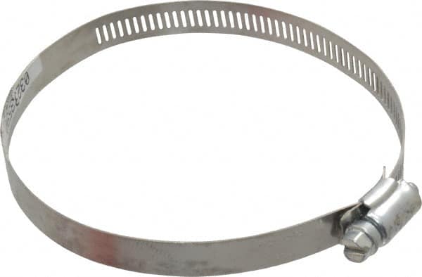 Made in USA - 4-1/2" ID Stainless Steel Duct Hose Clamp - 1/2" Long - Exact Tooling