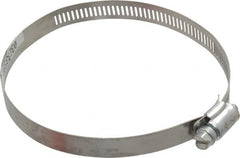 Made in USA - 4-1/2" ID Stainless Steel Duct Hose Clamp - 1/2" Long - Exact Tooling