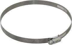 Made in USA - 6-1/2" ID Stainless Steel Duct Hose Clamp - 1/2" Long - Exact Tooling