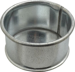 Made in USA - 4" ID Galvanized Duct End Cap - 2" Long, 24 Gage - Exact Tooling