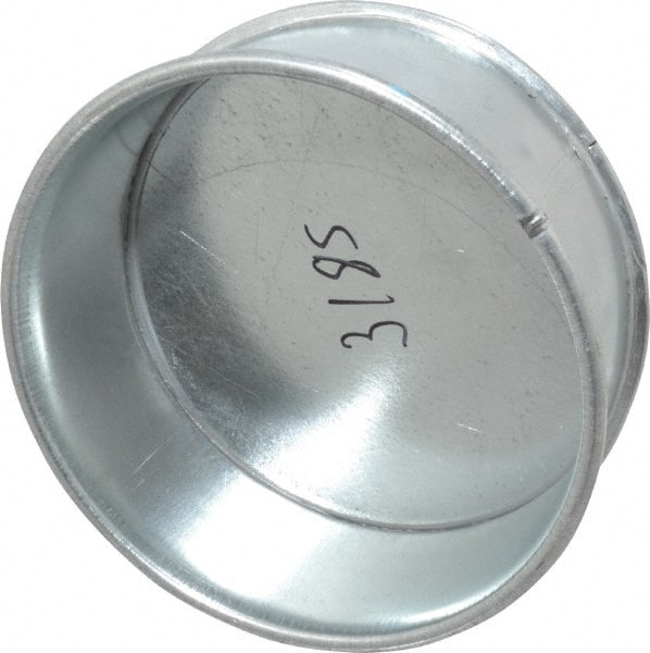 Made in USA - 6" ID Galvanized Duct End Cap - 2" Long, 24 Gage - Exact Tooling