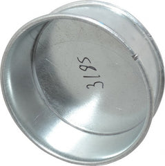 Made in USA - 6" ID Galvanized Duct End Cap - 2" Long, 24 Gage - Exact Tooling