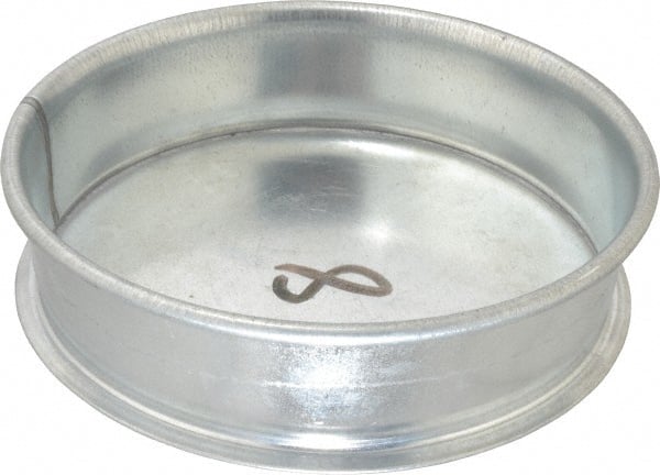 Made in USA - 8" ID Galvanized Duct End Cap - 2" Long, 22 Gage - Exact Tooling
