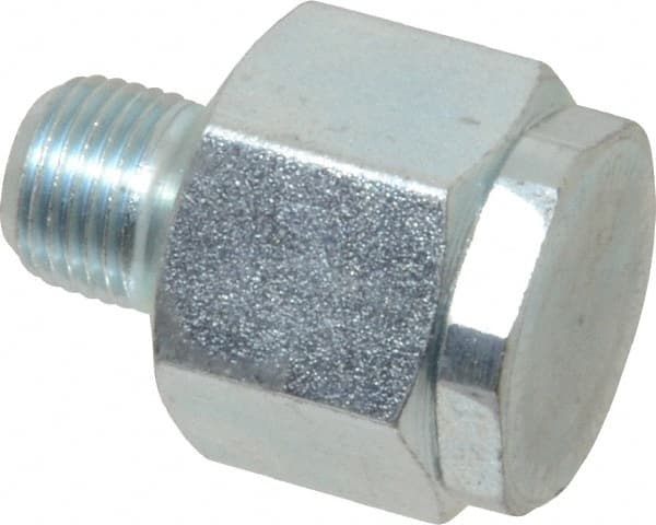 LDI Industries - 1/8 Thread, Steel, Zinc Plated, Filter Vent - 1-1/16" High, 3/4" Hex Flats Diam - Exact Tooling