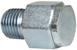 LDI Industries - 1/4 Thread, Steel, Zinc Plated, Filter Vent - 1-3/16" High, 3/4" Hex Flats Diam - Exact Tooling