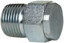 LDI Industries - 3/8 Thread, Steel, Zinc Plated, Filter Vent - 1-1/32" High, 3/4" Hex Flats Diam - Exact Tooling