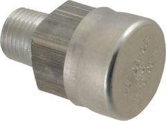 LDI Industries - 1/8 Thread, Aluminum, Protected Vent - 1-1/8" High, 9/16" Hex Flats Diam - Exact Tooling