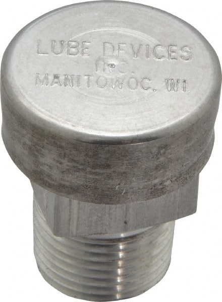 LDI Industries - 3/8 Thread, Aluminum, Protected Vent - 1-1/4" High, 1" Hex Flats Diam - Exact Tooling