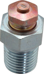 LDI Industries - 1/4-18 Thread, 1 to 5 psi Relief Pressure, Steel, Relief Vent - 1-1/8" High, 15.75mm Hex Flats Diam - Exact Tooling