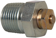 LDI Industries - 1/4-18 Thread, 15 to 25 psi Relief Pressure, Steel, Relief Vent - 1-1/8" High, 15.75mm Hex Flats Diam - Exact Tooling