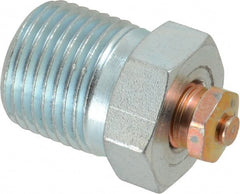 LDI Industries - 1/2-14 Thread, 1 to 5 psi Relief Pressure, Steel, Relief Vent - 1-3/8" High, 22.35mm Hex Flats Diam - Exact Tooling